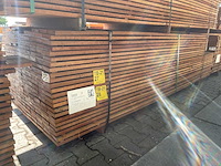 Guyana teak beschoeiingsplanken 2500x100x20mm (104x) - afbeelding 4 van  4