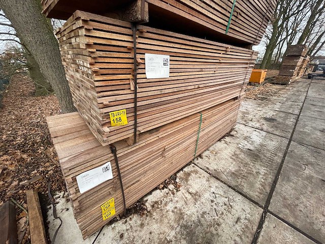 Guyana teak beschoeiingsplanken 2500x100x20mm (207x) - afbeelding 4 van  4