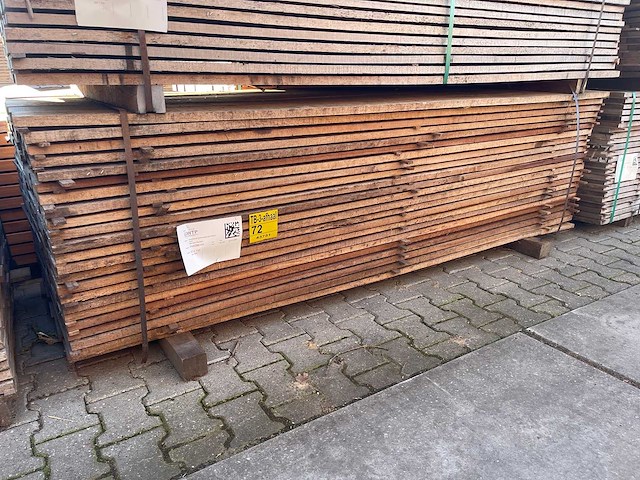 Guyana teak beschoeiingsplanken 2500x150x20mm (138x) - afbeelding 4 van  4