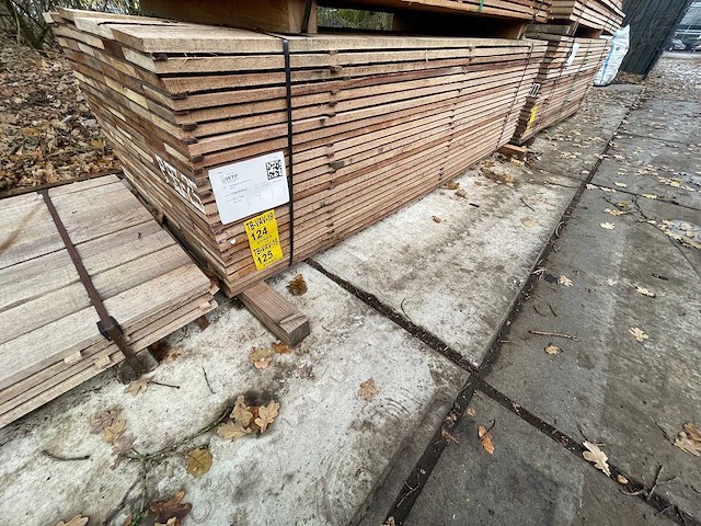 Guyana teak beschoeiingsplanken 2500x150x20mm (69x) - afbeelding 4 van  4