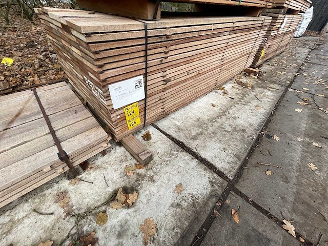 Guyana teak beschoeiingsplanken 2500x150x20mm (69x) - afbeelding 4 van  4