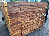 Guyana teak beschoeiingsplanken 2500x150x20mm (69x) - afbeelding 2 van  4