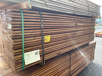 Guyana teak beschoeiingsplanken 2500x200x20mm (115x) - afbeelding 4 van  4