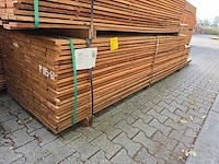 Guyana teak beschoeiingsplanken 3000-4000x100x20mm (207x) - afbeelding 4 van  4