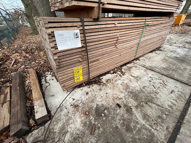 Guyana teak beschoeiingsplanken 3000x100x20mm (103x) - afbeelding 4 van  4