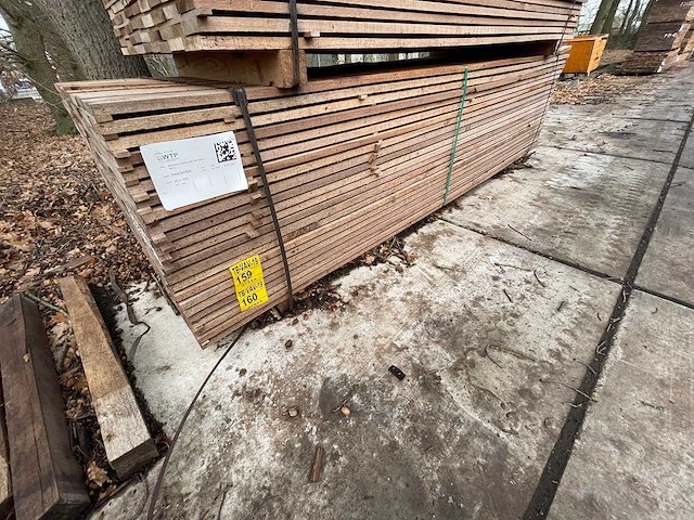 Guyana teak beschoeiingsplanken 3000x100x20mm (104x) - afbeelding 4 van  4