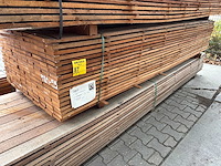 Guyana teak beschoeiingsplanken 3000x100x20mm (180x) - afbeelding 4 van  4
