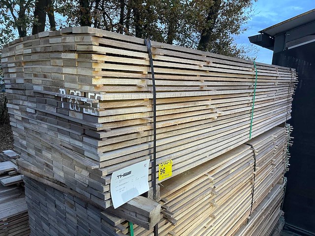 Guyana teak beschoeiingsplanken 3000x100x20mm (207x) - afbeelding 4 van  4