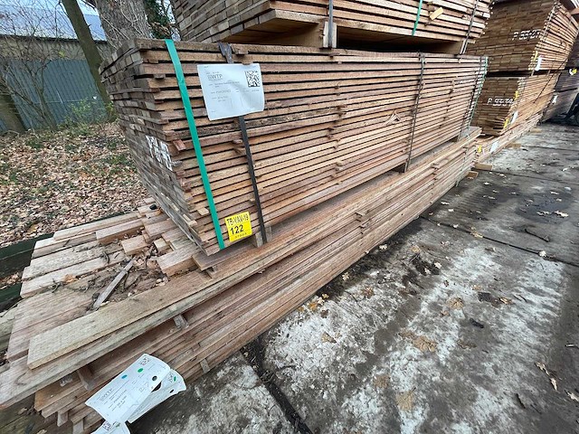 Guyana teak beschoeiingsplanken 3000x100x20mm (207x) - afbeelding 4 van  4