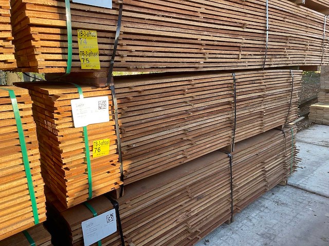 Guyana teak beschoeiingsplanken 3000x150x20mm (132x) - afbeelding 4 van  4