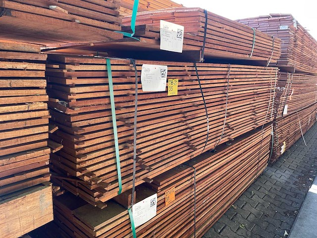 Guyana teak beschoeiingsplanken 3000x150x20mm (138x) - afbeelding 4 van  4