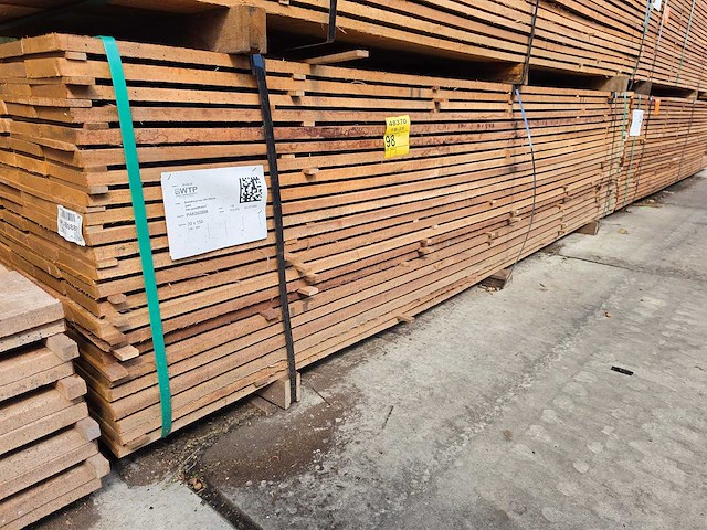 Guyana teak beschoeiingsplanken 3000x150x20mm (138x) - afbeelding 4 van  4