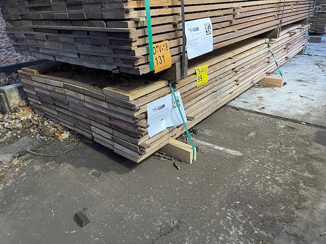 Guyana teak beschoeiingsplanken 3000x150x20mm (56x) - afbeelding 4 van  4