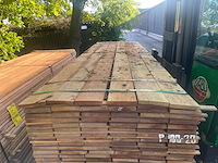 Guyana teak beschoeiingsplanken 3000x150x20mm (66x) - afbeelding 1 van  3