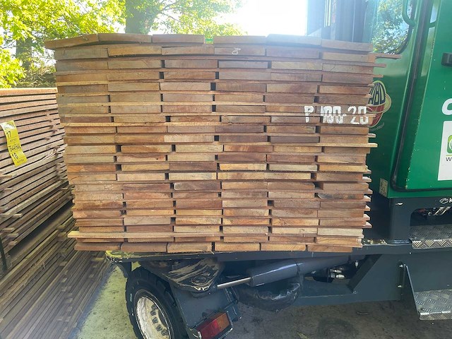 Guyana teak beschoeiingsplanken 3000x150x20mm (66x) - afbeelding 3 van  3