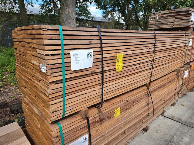 Guyana teak beschoeiingsplanken 3000x150x20mm (69x) - afbeelding 4 van  4