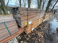 Guyana teak beschoeiingsplanken 3000x200x20mm (115x) - afbeelding 4 van  4