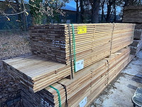 Guyana teak beschoeiingsplanken 3500-4000x100x20mm (104x) - afbeelding 4 van  4