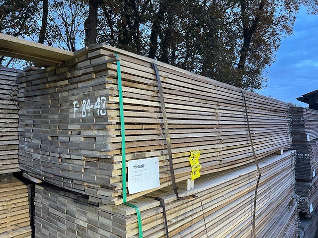 Guyana teak beschoeiingsplanken 3500x100x20mm (103x) - afbeelding 4 van  4