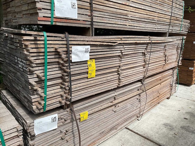 Guyana teak beschoeiingsplanken 3500x100x20mm (107x) - afbeelding 4 van  4