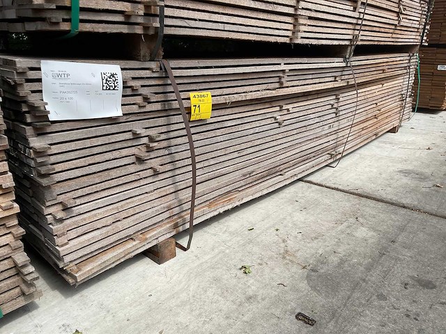 Guyana teak beschoeiingsplanken 3500x100x20mm (207x) - afbeelding 4 van  4