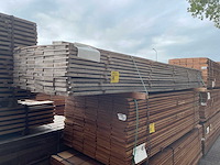 Guyana teak beschoeiingsplanken 3500x150x20mm (68x) - afbeelding 4 van  4