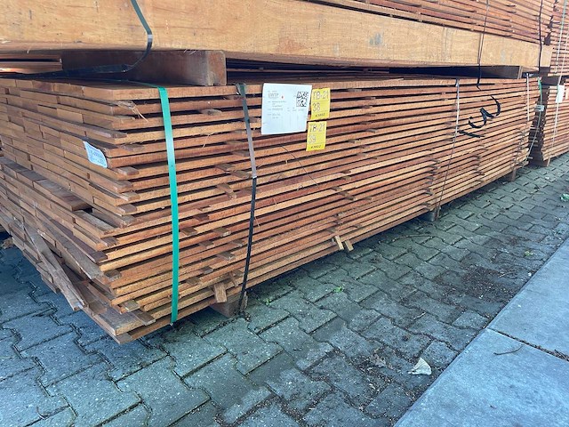 Guyana teak beschoeiingsplanken 3500x150x20mm (69x) - afbeelding 4 van  4