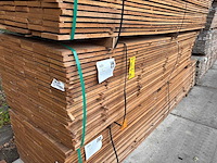 Guyana teak beschoeiingsplanken 3500x150x20mm (69x) - afbeelding 1 van  1