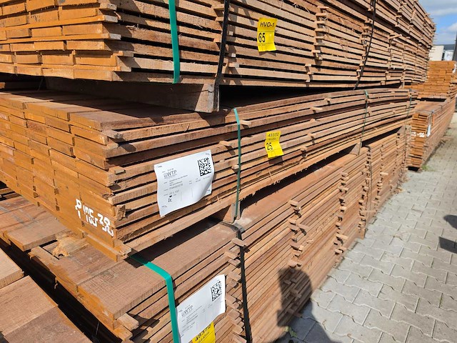 Guyana teak beschoeiingsplanken 3500x150x20mm (72x) - afbeelding 4 van  4