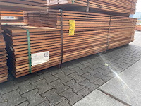 Guyana teak beschoeiingsplanken 3500x200x20mm (77x) - afbeelding 4 van  4