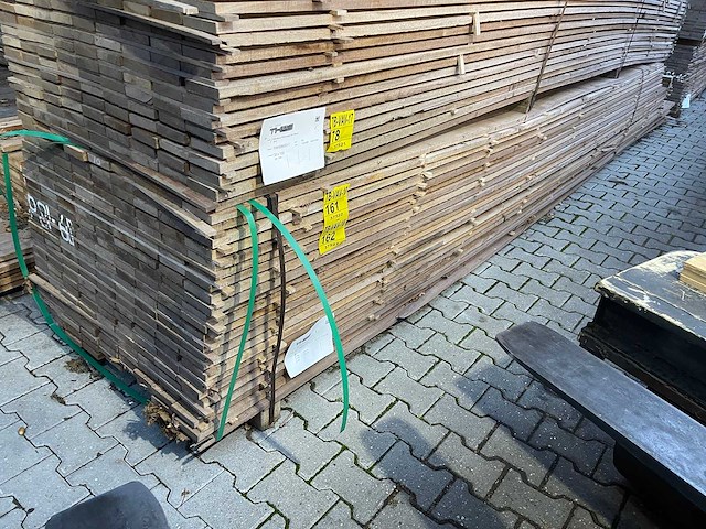 Guyana teak beschoeiingsplanken 4000-5000x100x20mm (149x) - afbeelding 4 van  4