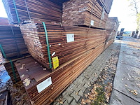 Guyana teak beschoeiingsplanken 4000x100x20mm (104x) - afbeelding 4 van  4