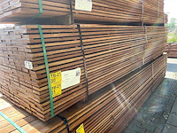 Guyana teak beschoeiingsplanken 4000x100x20mm (115x) - afbeelding 4 van  4