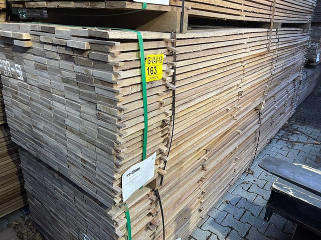 Guyana teak beschoeiingsplanken 4000x100x20mm (207x) - afbeelding 4 van  4
