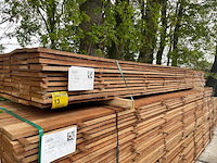 Guyana teak beschoeiingsplanken 4000x150x20mm (66x) - afbeelding 4 van  4