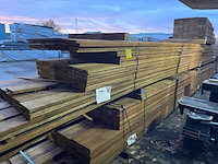 Guyana teak beschoeiingsplanken 4500-5000x150x20mm (142x) - afbeelding 4 van  4