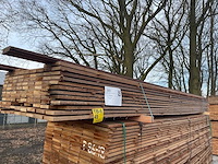 Guyana teak beschoeiingsplanken 4500x100x20mm (104x) - afbeelding 4 van  4