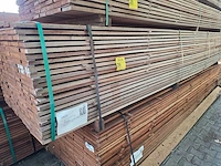 Guyana teak beschoeiingsplanken 4500x100x20mm (198x) - afbeelding 4 van  4
