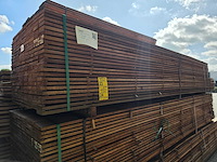 Guyana teak beschoeiingsplanken 4500x100x20mm (94x) - afbeelding 4 van  4