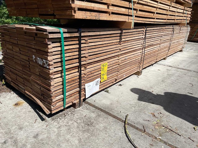 Guyana teak beschoeiingsplanken 4500x150x20mm (66x) - afbeelding 4 van  4