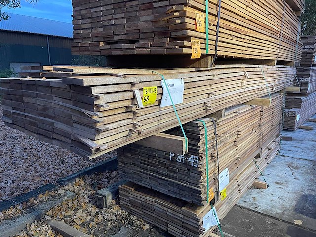 Guyana teak beschoeiingsplanken 4500x150x20mm (69x) - afbeelding 4 van  4