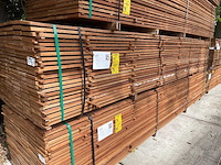 Guyana teak beschoeiingsplanken 4500x150x20mm (72x) - afbeelding 4 van  4