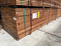 Guyana teak beschoeiingsplanken 4500x150x20mm (72x) - afbeelding 4 van  4
