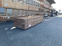 Guyana teak beschoeiingsplanken 5000-5500x200x20mm (64x) - afbeelding 2 van  4