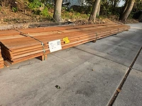 Guyana teak beschoeiingsplanken 5500x100x20mm (51x) - afbeelding 4 van  4