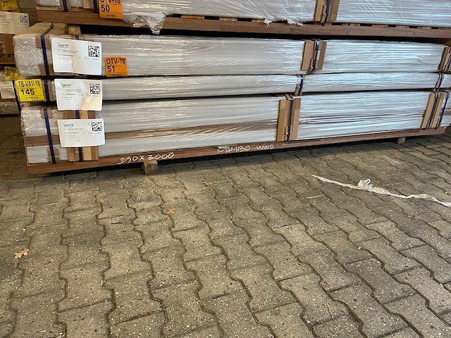 Guyana teak dekdelen geschaafd gevingerlast 3000x90x21mm (40x) - afbeelding 4 van  4