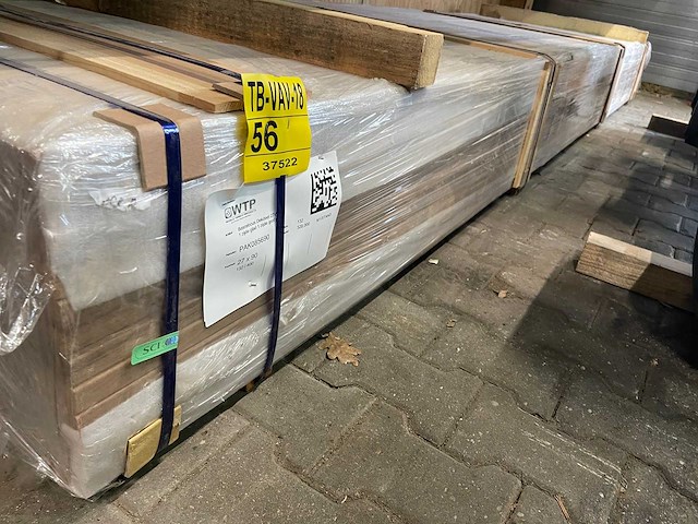 Guyana teak dekdelen geschaafd gevingerlast 4000x90x27mm (132x) - afbeelding 4 van  4