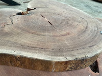 Guyana teak houten schijf 1000mm - afbeelding 1 van  3