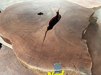 Guyana teak houten schijf 1000mm - afbeelding 2 van  3