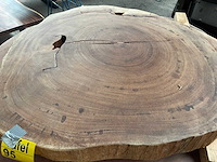 Guyana teak houten schijf 1000mm - afbeelding 2 van  3